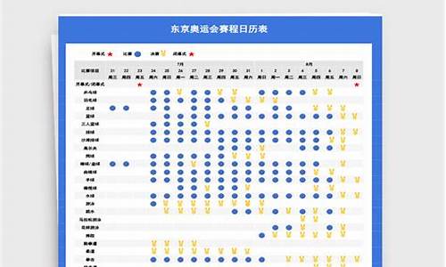 东京奥运会赛程时间表_东京奥运会赛程